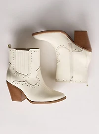 Studded Western Heel Bootie (WW