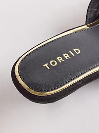 Studded Kitten Heel Slide (WW