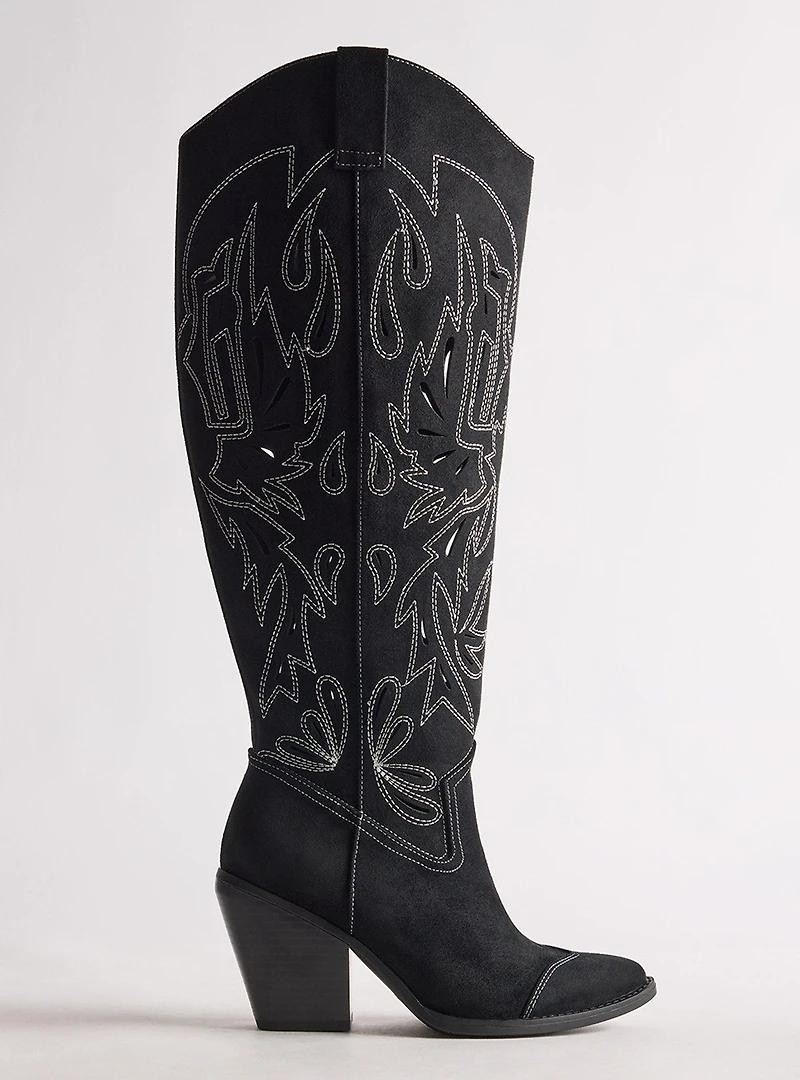 Western Heeled Knee Boot (WW