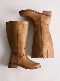 Knee-High Block Heel Boot (WW)
