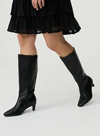 Kitten Heel Knee Boot (WW