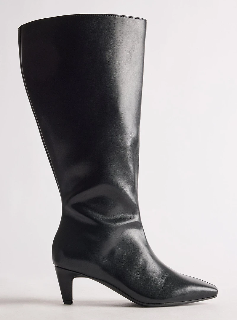 Kitten Heel Knee Boot (WW