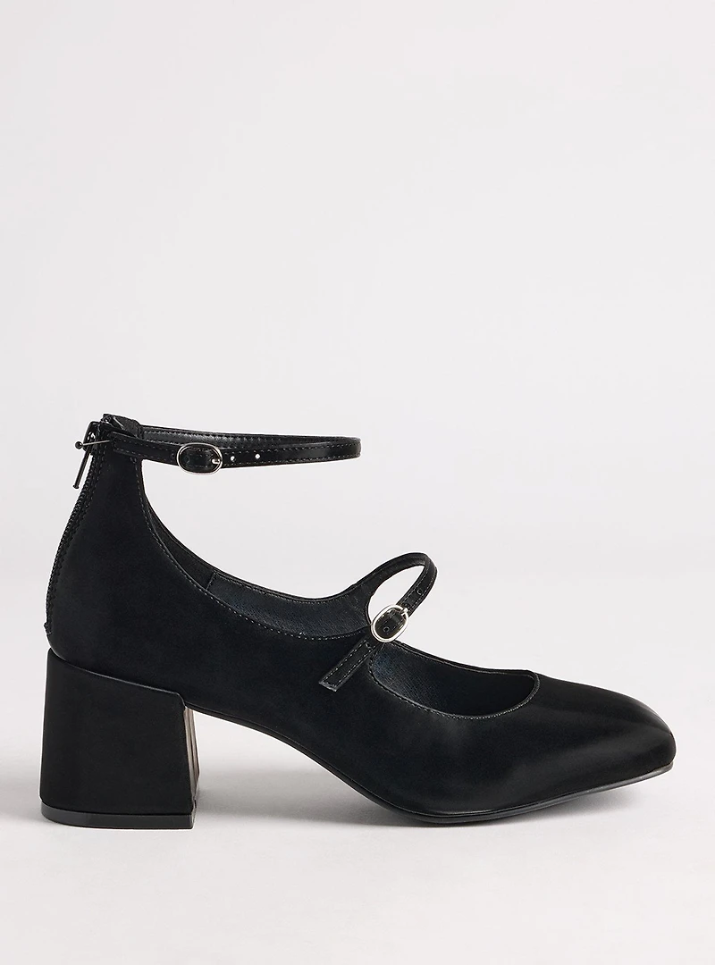Mary Jane Block Heel (WW