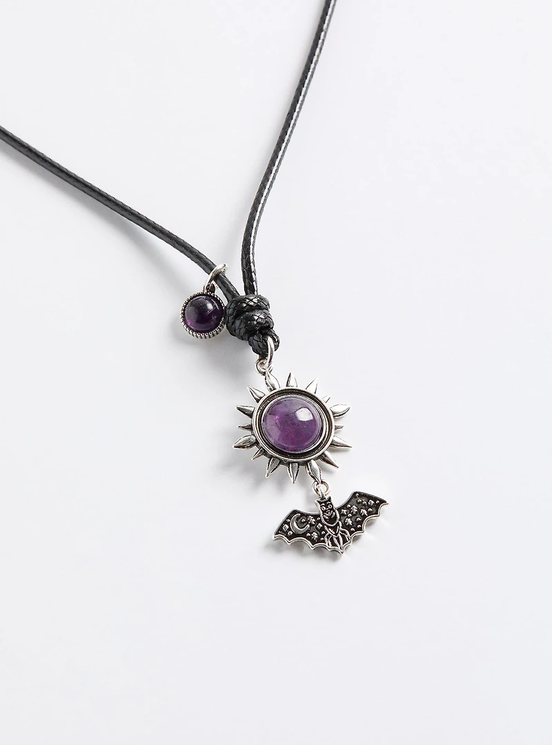 Bat Corded Necklace