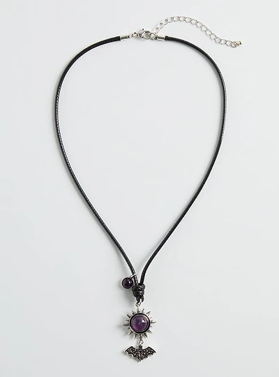 Bat Corded Necklace
