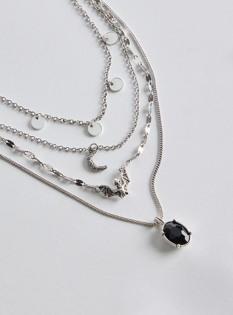 Bat Celestial Layered Necklace