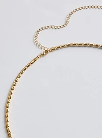 Drop Beaded Layered Necklace