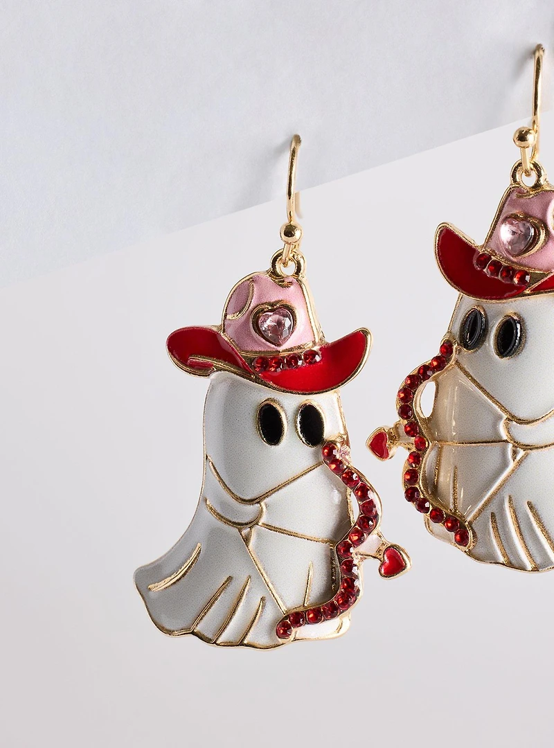 Ghost Cowboy Statement Earring