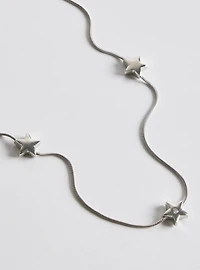 Puffy Star Station Necklace