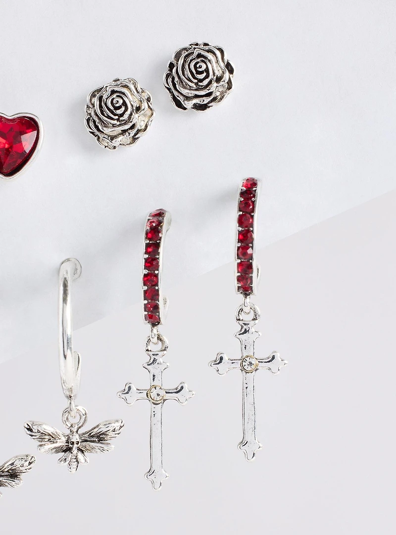 Nightfall Bleeding Heart Earring Set