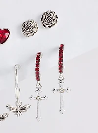 Nightfall Bleeding Heart Earring Set