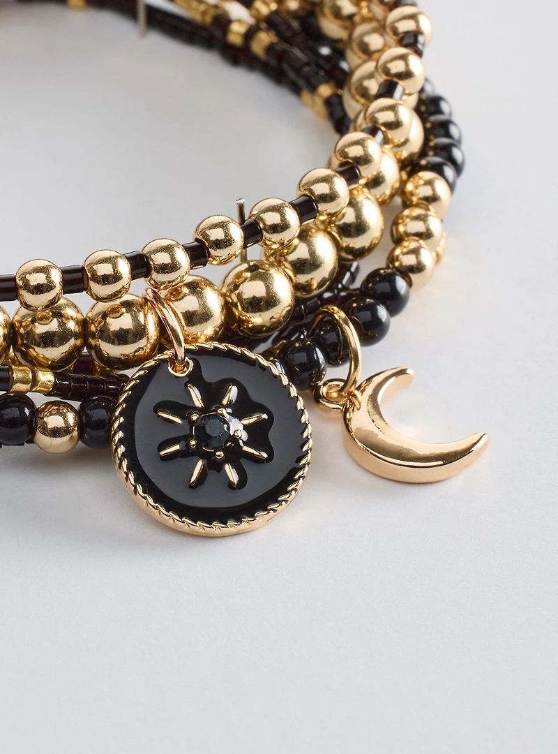 Celestial Beaded Stretch Bracelet