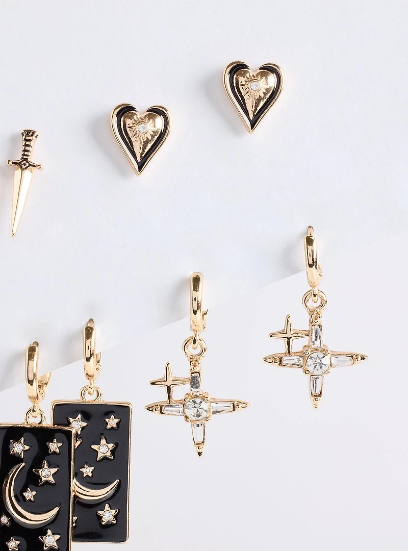 Celestial Heart Earring Set