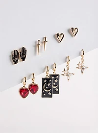 Celestial Heart Earring Set