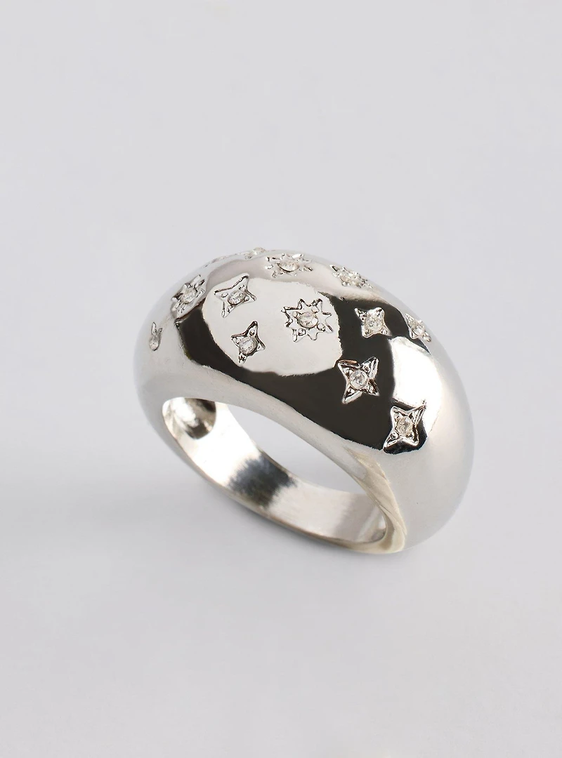 Star Pave Statement Ring