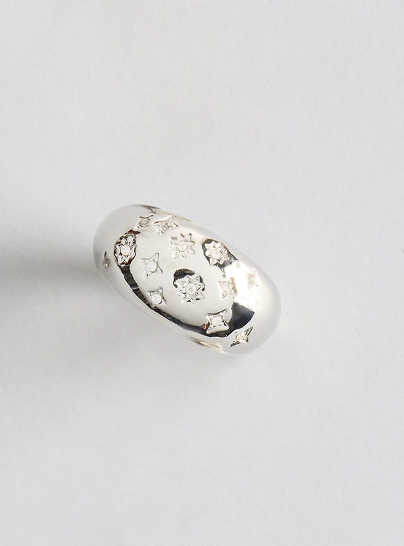 Star Pave Statement Ring