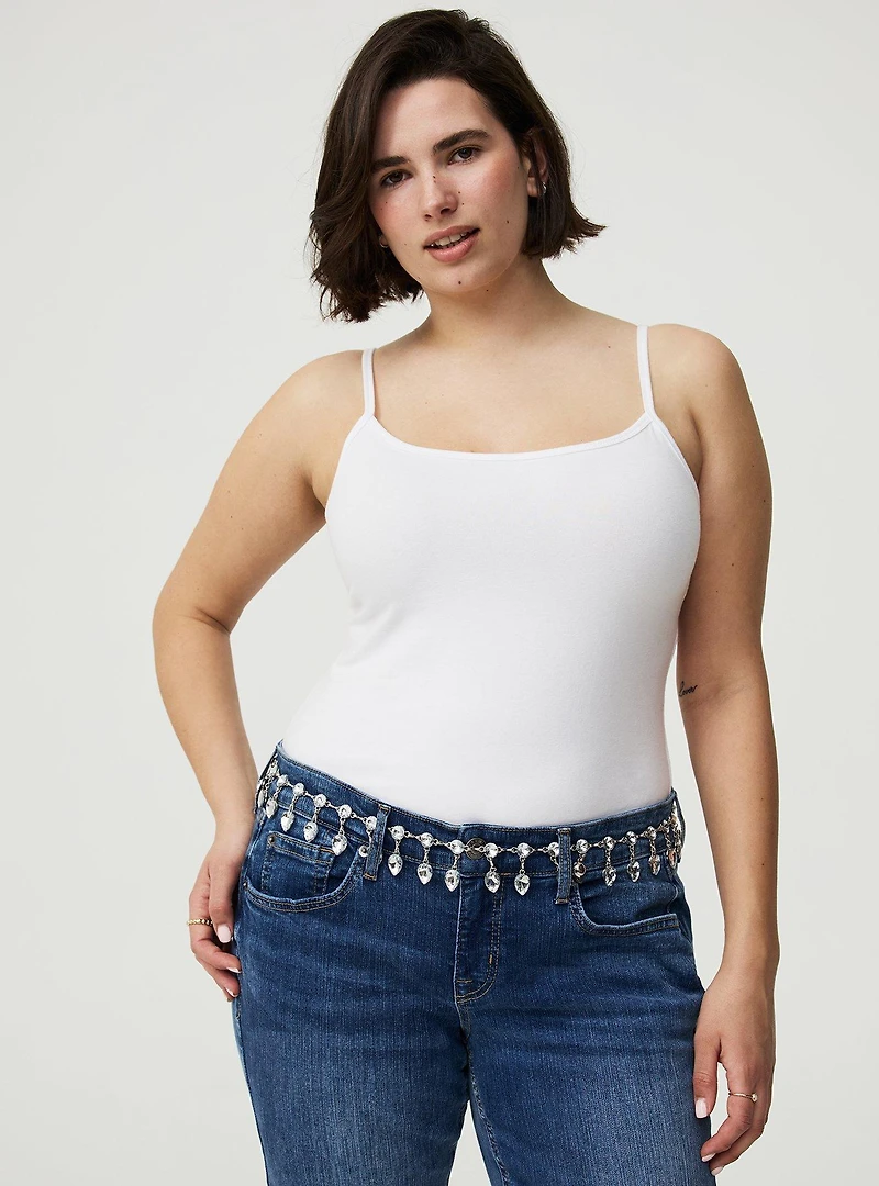 Teardrop Rhinestone Chain Belt