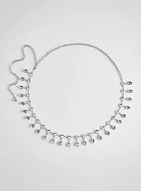 Teardrop Rhinestone Chain Belt