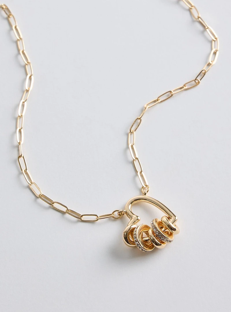 Heart Carabiner Necklace