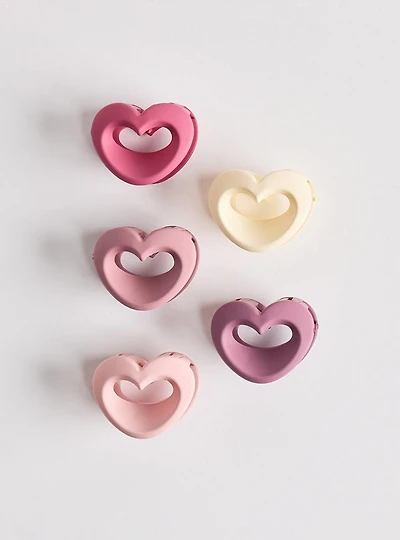 Heart Mini Clip Set