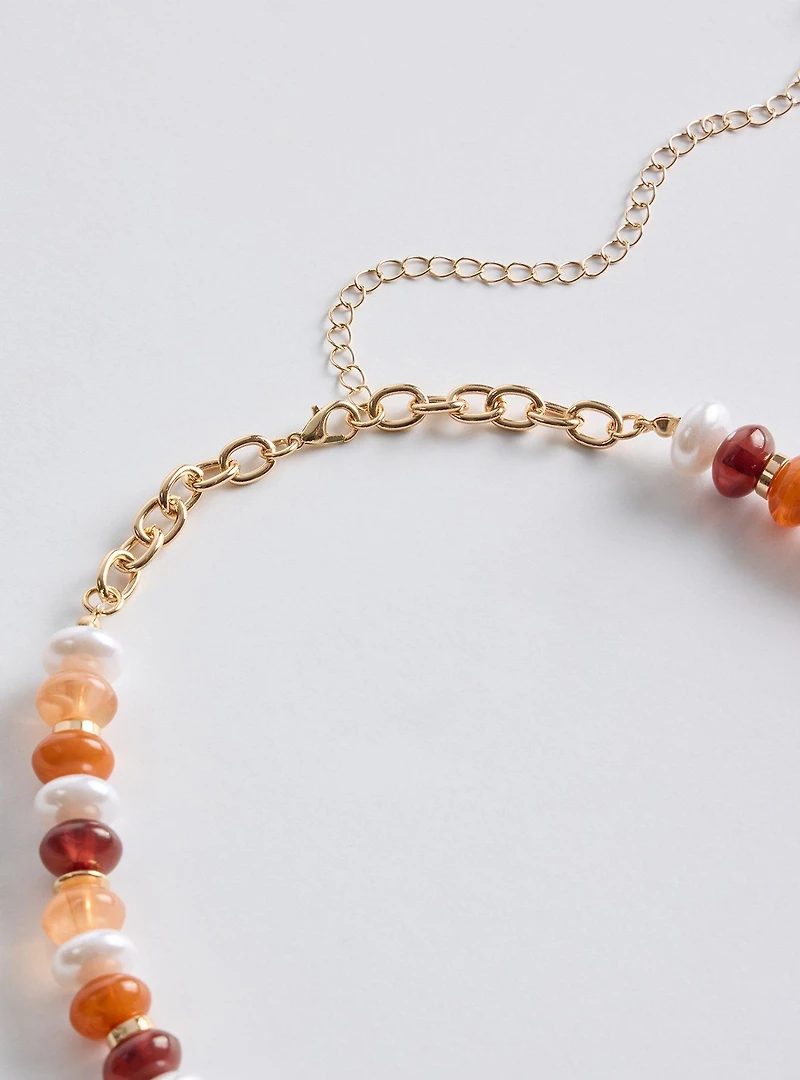 Beaded Charm Star Necklace