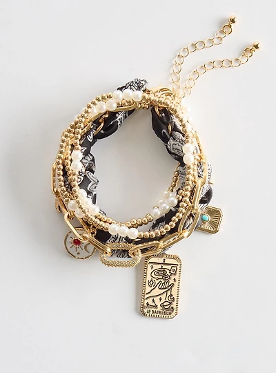 Scarf Celestial Charm Bracelet