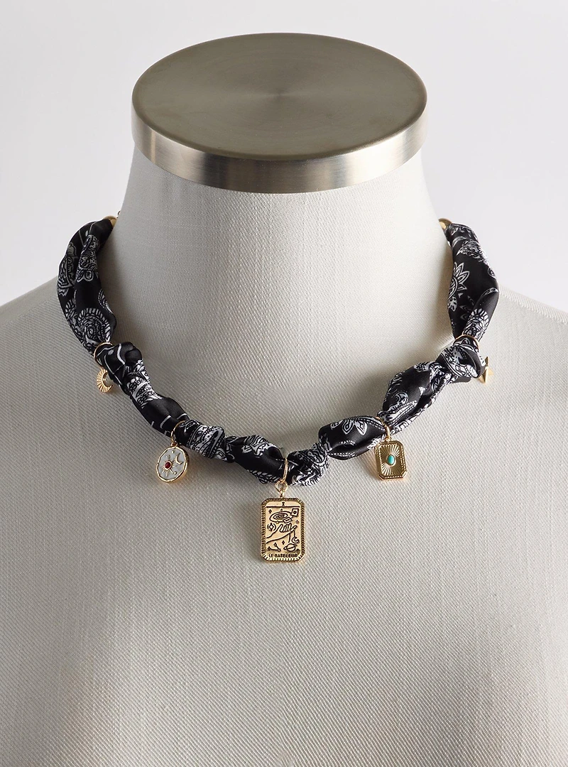 Scarf Celestial Charm Necklace