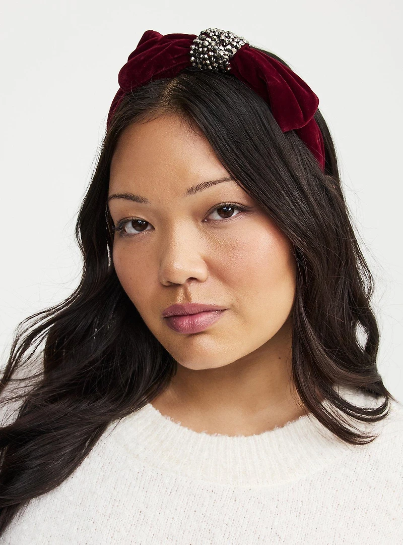 Beaded Bow Headband