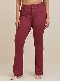 Studio Ponte High-Rise Trouser Boot-Cut Pant