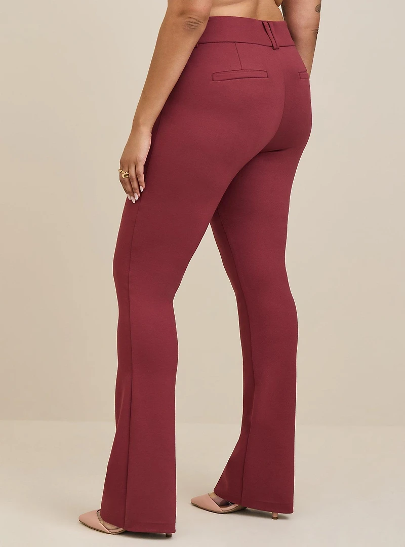 Studio Ponte High-Rise Trouser Boot-Cut Pant