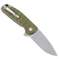 Kizer Vanguard Series Gemini Manual Knife Frame Lock Green G-10 [3.125" Stonewash N690] Drop Point V3471N2