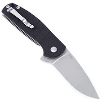 Kizer Vanguard Series Gemini Manual Knife Frame Lock Black G-10 [3.125" Stonewash N690] Drop Point V3471N1