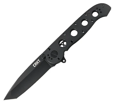 CRKT M16 Manual Knife Frame Lock Stainless Steel Black [3.875" Black Plain] Tanto M16-04KS
