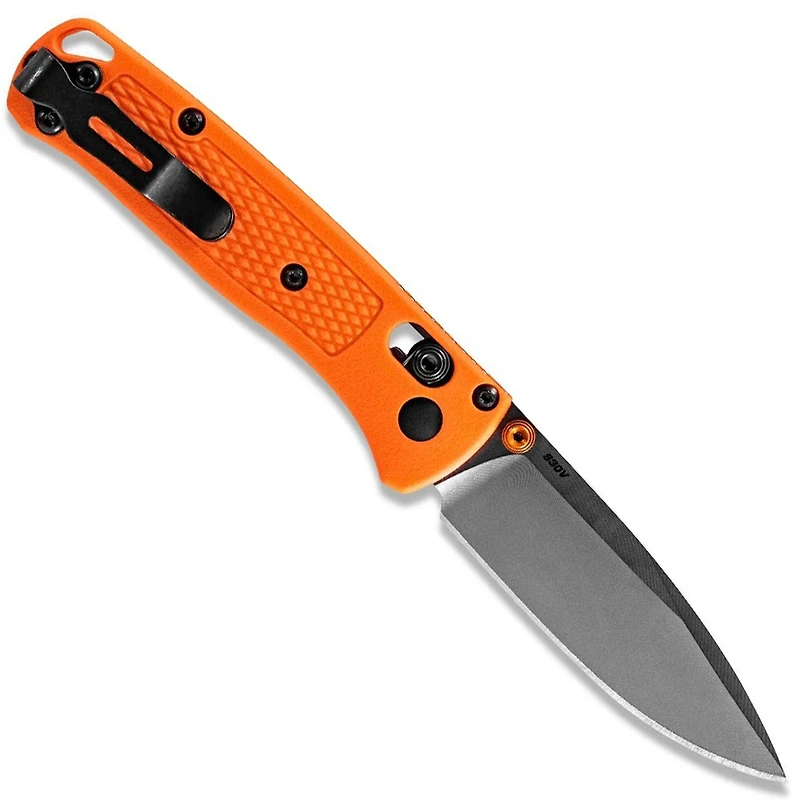 Benchmade Mini Bugout Folding Knife AXIS Lock Orange Grivory [2.82" Satin S30V] 533