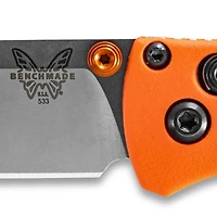 Benchmade Mini Bugout Folding Knife AXIS Lock Orange Grivory [2.82" Satin S30V] 533