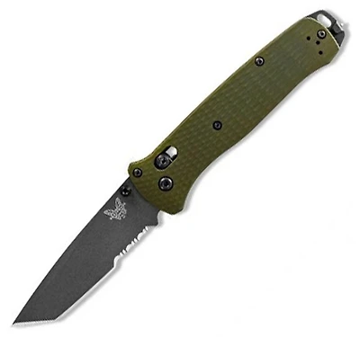 Benchmade Bailout Folding Knife AXIS Lock Green Aluminum  [3.38" Gray CPM-M4] 537SGY-1