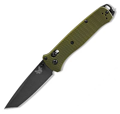 Benchmade Bailout Folding Knife AXIS Lock Green Aluminum [3.38" Gray M4] 537GY-1