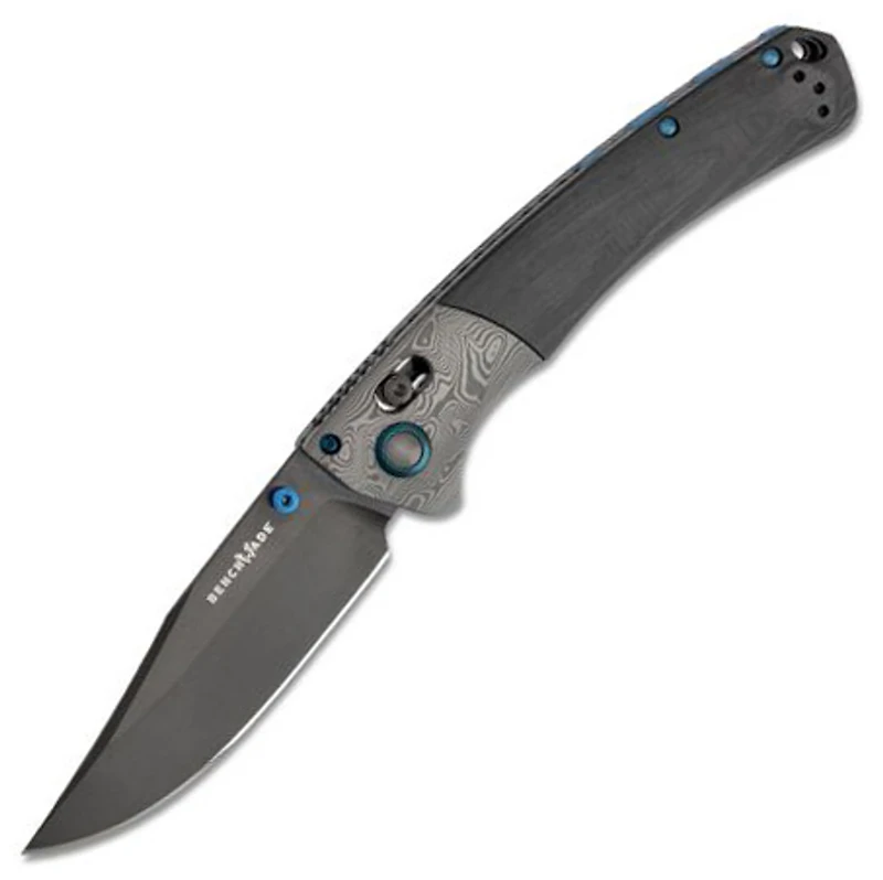 Benchmade Crooked River Folding Knife AXIS Lock Black Carbon Fiber [4.0" Black 20CV] 15080BK-191