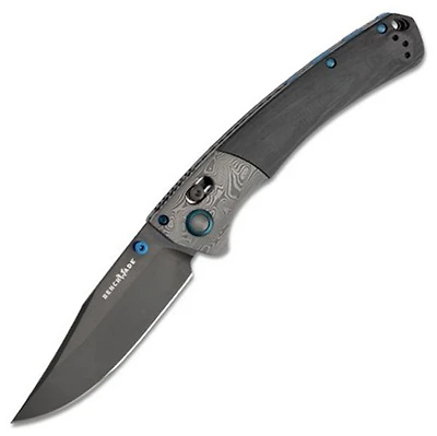 Benchmade Crooked River Folding Knife AXIS Lock Black Carbon Fiber [4.0" Black 20CV] 15080BK-191