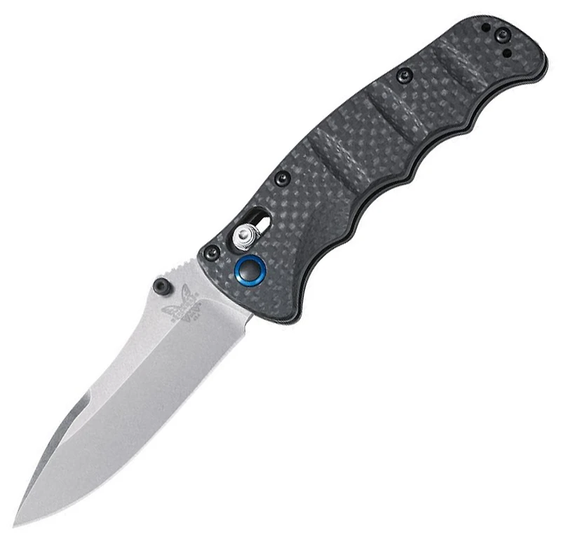 Benchmade Nakamura Folding Knife AXIS Lock Black Carbon Fiber [3.08" Satin S90V] 484-1