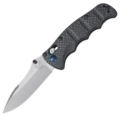 Benchmade Nakamura Folding Knife AXIS Lock Black Carbon Fiber [3.08" Satin S90V] 484-1