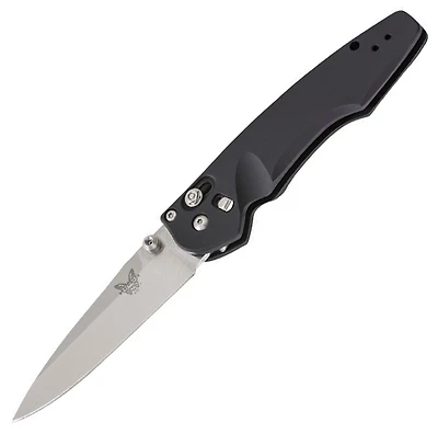 Benchmade Emissary Osborne Folding Knife AXIS Assisted Black Aluminum [3.00" Satin S30V] 470-1