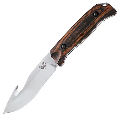 Benchmade Saddle MTN Skinner w/ Hook Fixed Blade Dymondwood Wood [4.17" Satin S30V]  15003-2