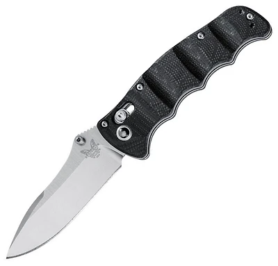 Benchmade Nakamura 484 Folding Knife AXIS Lock Black G-10 [3.08" Satin M390] 484