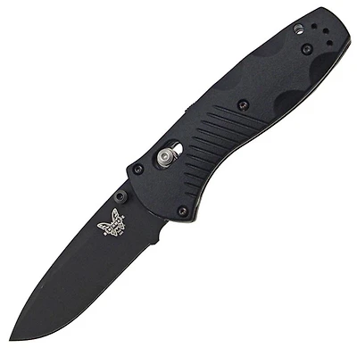 Benchmade Mini Barrage Osborne Folding Knife AXIS Assisted Black Nylon [2.91" Black 154CM] 585BK