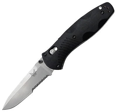 Benchmade Barrage Osborne Folding Knife AXIS Assisted Black Nylon [3.60" Satin 154CM] 580S