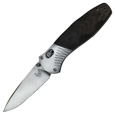 Benchmade Barrage Osborne Folding Knife AXIS Assisted Black Aluminium/G-10 [3.60" Satin M390] 581