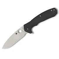Spyderco Amalgam Folding Knife Compression Lock Black Carbon Fiber/G-10 [3.80" Satin S30V] C234CFP