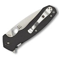 Spyderco Amalgam Folding Knife Compression Lock Black Carbon Fiber/G-10 [3.80" Satin S30V] C234CFP