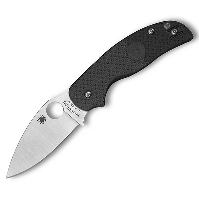Spyderco Sage 5 Lightweight Folding Knife Compression Lock Black FRN [3.00" Satin S30V] Spear Point C123PBK